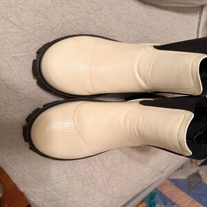 Stylish Black and White Women's Boots